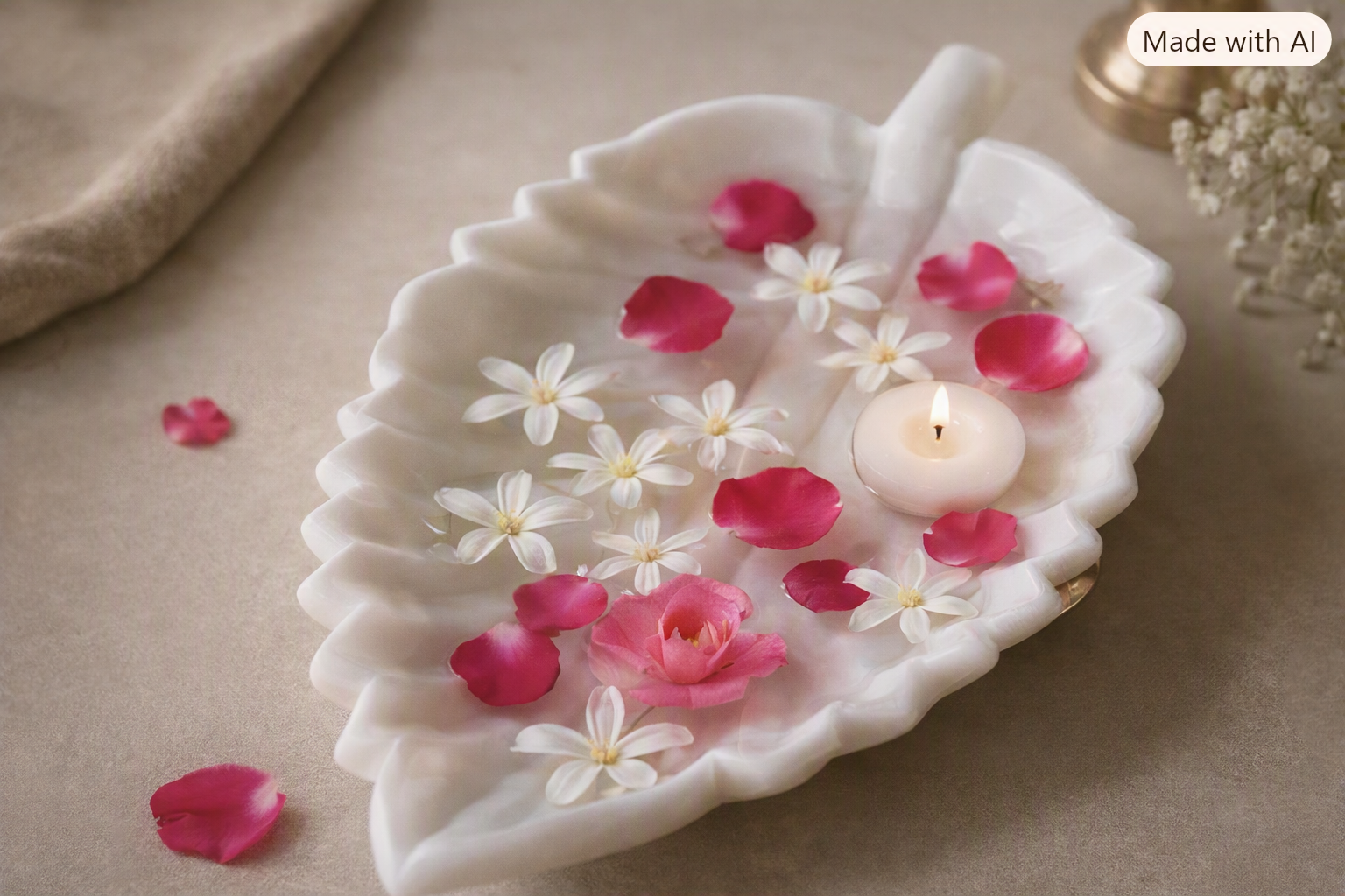 Leaf-shaped bowl