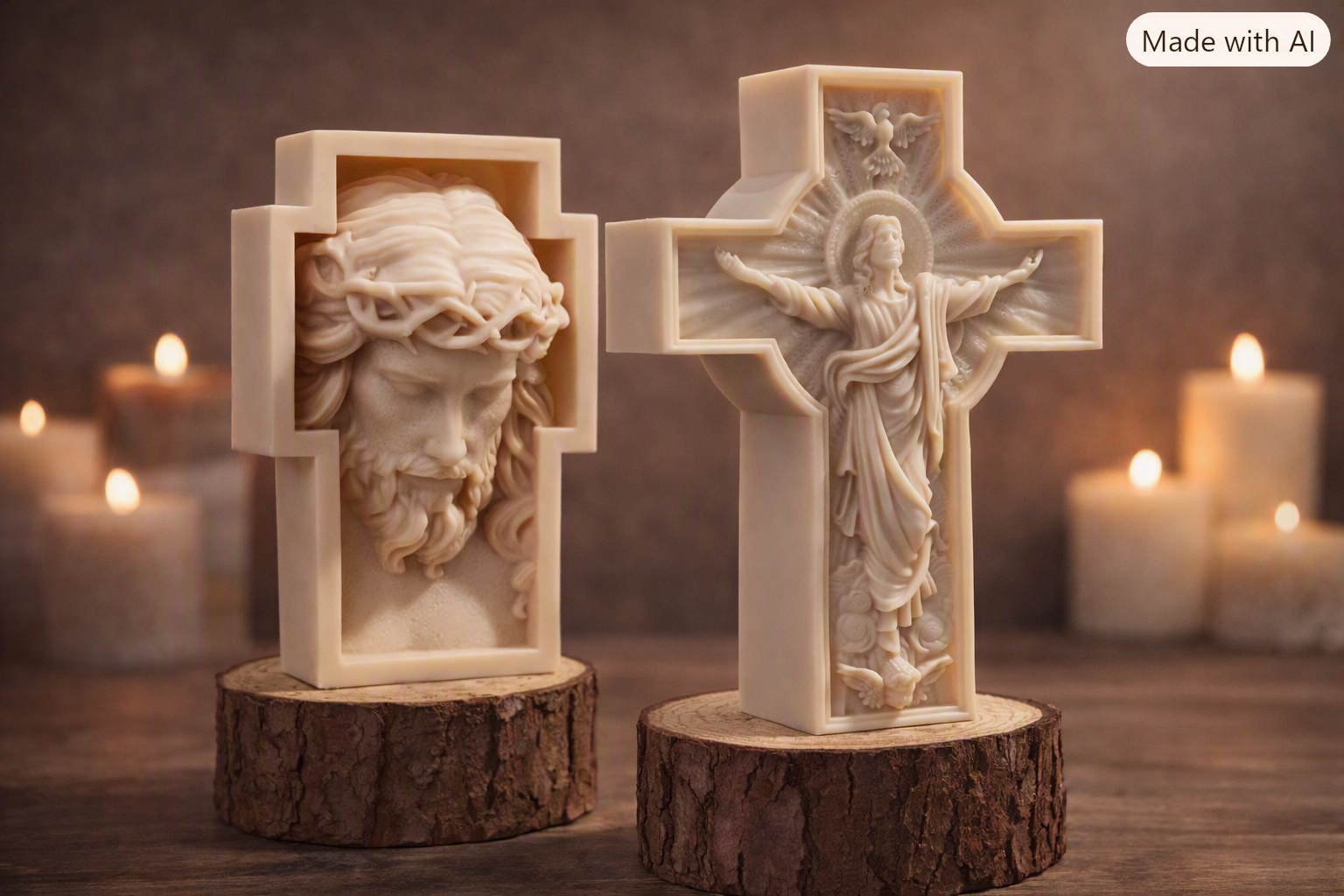 Christian Cross Statue