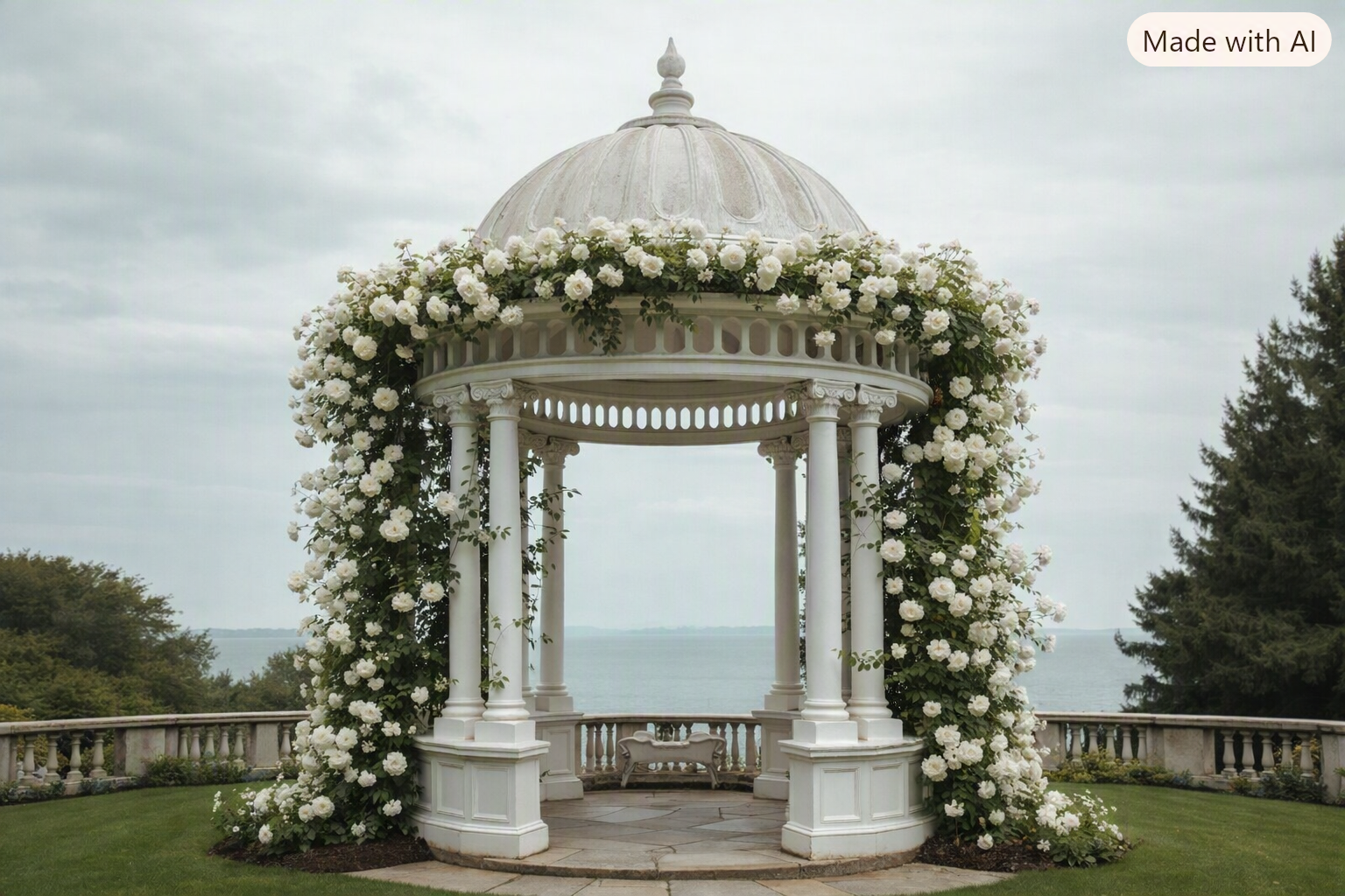 Natural Marble Garden Gazebo