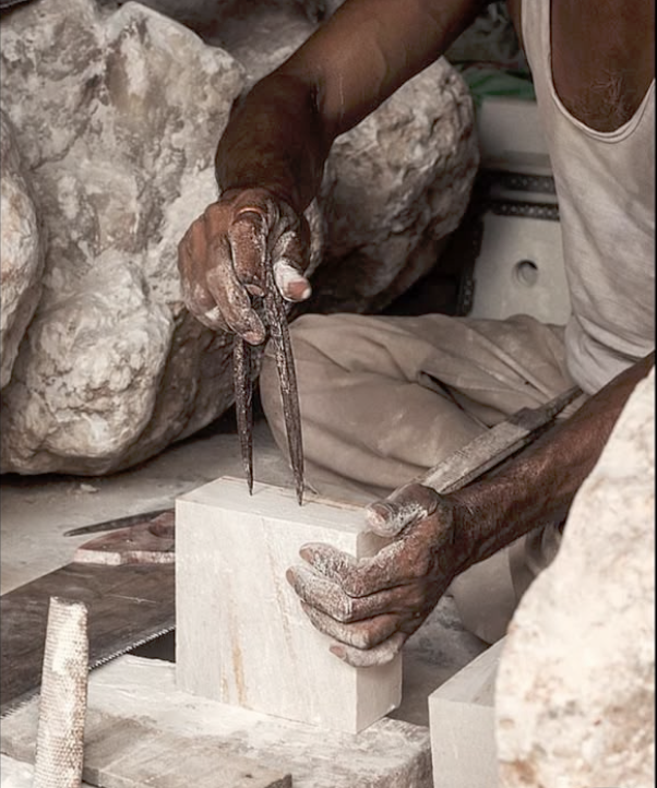 Detail Carving by Skilled Karigar